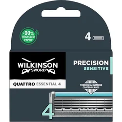Wilkinson Sword Quattro Titanium Sensitive náhradní hlavice 4 ks