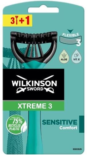 Wilkinson Sword Xtreme3 Sensitive Comfort 3+1 ks
