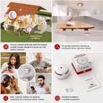 X-Sense FS61 (6+1) Inteligentný protipožiarny systém so 6 bezdrôtovými detektormi dymu XS01-M a centrálnou jednotkou SB550