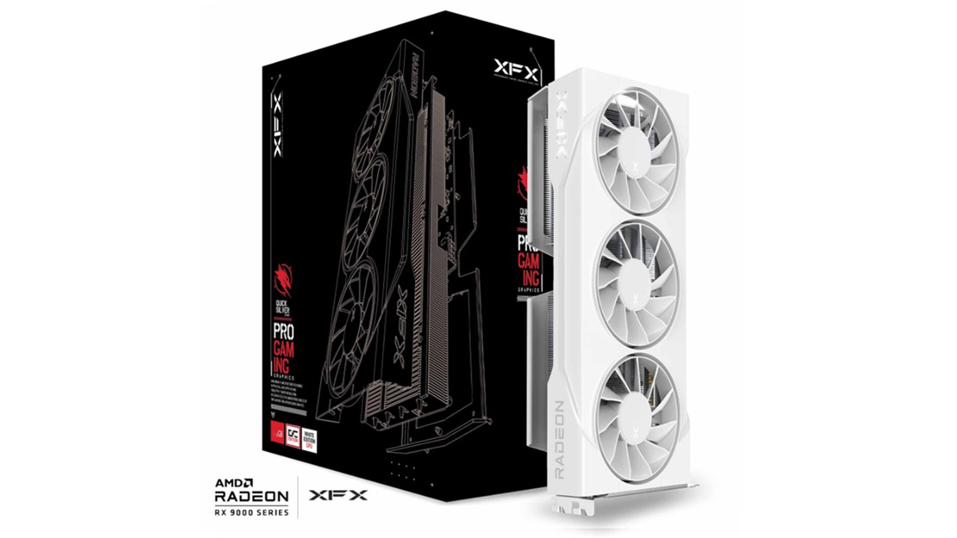 XFX Swift AMD Radeon RX 9060 XT OC White Triple fan 16GB