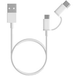 Xiaomi 2 in 1 USB Cable Micro USB to Type C 30cm White