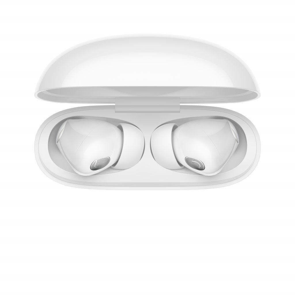 Xiaomi Buds 3T Pro, lesklá biela
