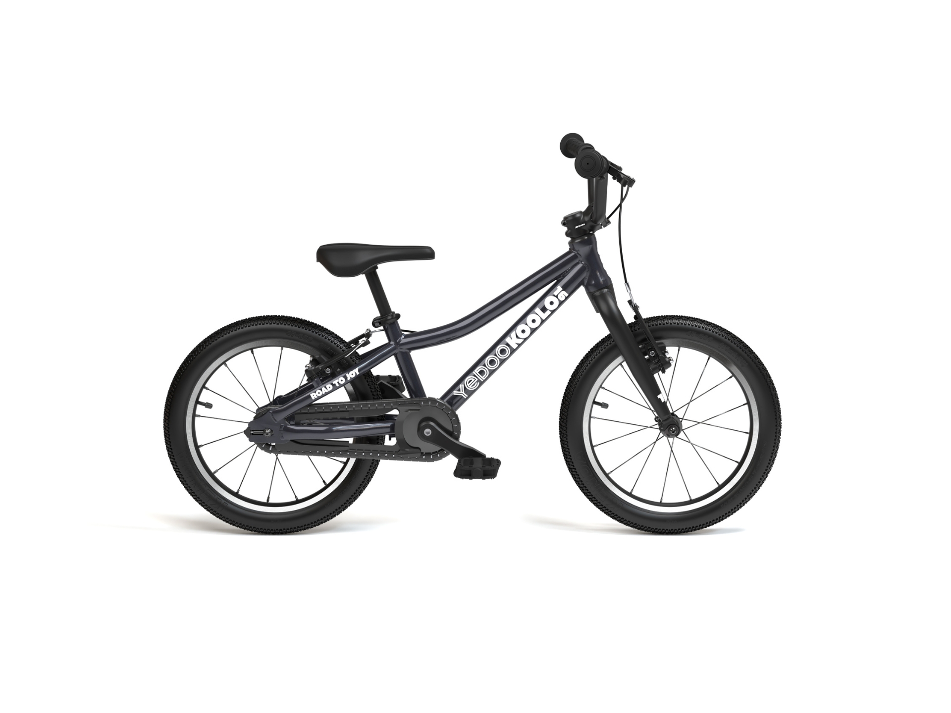 YEDOO Koolo 16 ultraľahký detský bicykel - sivý