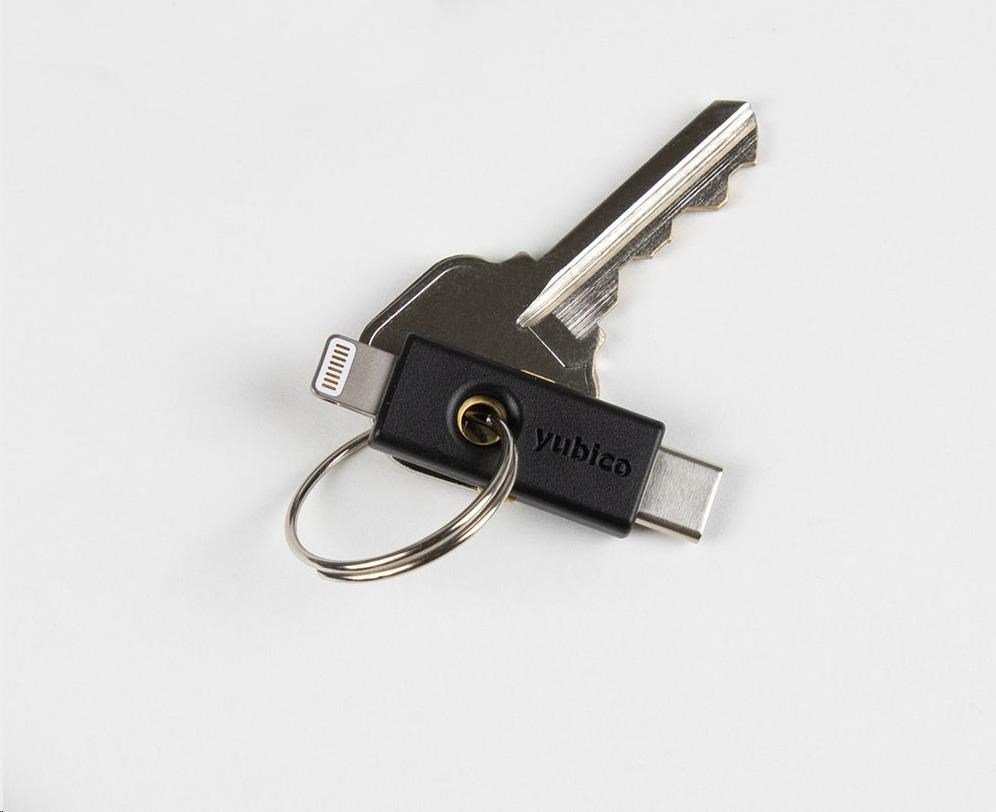 YubiKey 5Ci - USB-C, Lightning, kľúč/token s viacfaktorovou autentizáciou, podpora Smart Card (2FA)