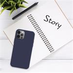 Zadní pogumovaný kryt FIXED Story pro Apple iPhone 14 Plus, modrý