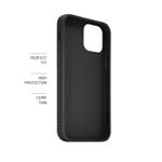 Zadní pogumovaný kryt FIXED Story pro Apple iPhone 15, černý