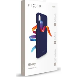 Zadní pogumovaný kryt FIXED Story pro Honor 20e, modrý