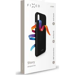 Zadní pogumovaný kryt FIXED Story pro Honor 8S, černý