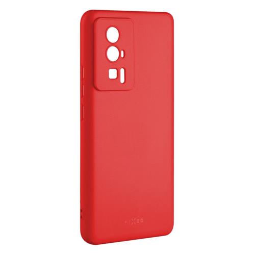 Zadní pogumovaný kryt FIXED Story pro POCO F5 Pro/F5 Pro 5G, červený
