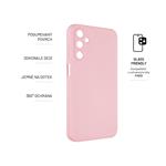 Zadní pogumovaný kryt FIXED Story pro Samsung Galaxy A15/A15 5G, růžový