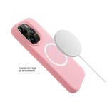 Zadný kryt FIXED MagFlow s podporou MagSafe pre Apple iPhone 16e, ružový