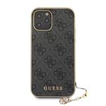 Zadný kryt Guess 4G Charms pre iPhone 12/12 Pro 6.1 Grey
