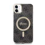 Zadný kryt Guess 4G IML MagSafe pre iPhone 11 Black