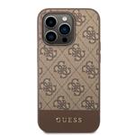 Zadný kryt Guess 4G Stripe pre iPhone 14 Pro Max Brown