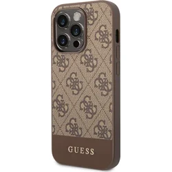Zadný kryt Guess 4G Stripe pre iPhone 14 Pro Max Brown