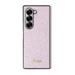 Zadný kryt Guess PC/TPU Glitter Flakes Metal Logo pre Samsung Galaxy Z Fold 6 Pink