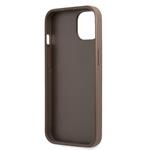 Zadný kryt Guess PU 4G Stripe pre iPhone 13 Brown