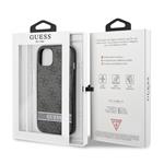 Zadný kryt Guess PU 4G Stripe pre iPhone 13 Grey