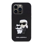 Zadný kryt Karl Lagerfeld PU Saffiano Karl and Choupette NFT pre iPhone 14 Pro Max Black
