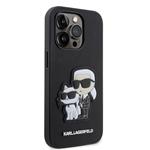 Zadný kryt Karl Lagerfeld PU Saffiano Karl and Choupette NFT pre iPhone 14 Pro Max Black