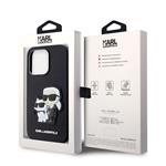 Zadný kryt Karl Lagerfeld PU Saffiano Karl and Choupette NFT pre iPhone 14 Pro Max Black