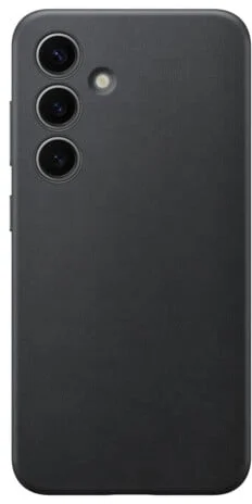 Zadný kryt Samsung z vegánskej kože pre Samsung Galaxy S24 čierny