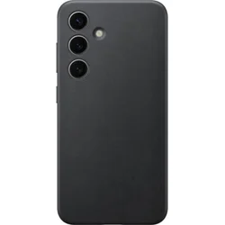 Zadný kryt Samsung z vegánskej kože pre Samsung Galaxy S24 čierny
