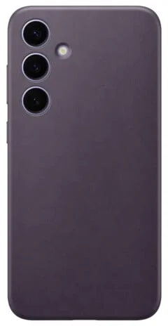 Zadný kryt Samsung z vegánskej kože pre Samsung Galaxy S24+ fialový