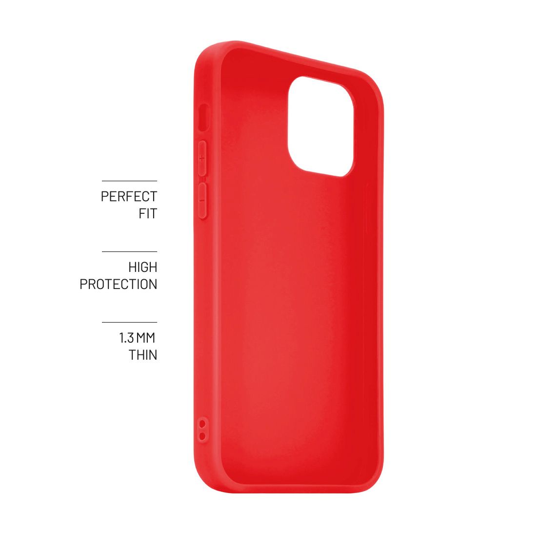 Zadný pogumovaný kryt FIXED Story pre Apple iPhone 14 Plus, červený