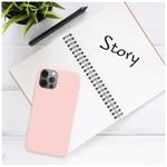 Zadný pogumovaný kryt FIXED Story pre Apple iPhone 16e, ružový