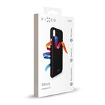 Zadný pogumovaný kryt FIXED Story pre Motorola Moto G9 Plus, čierny