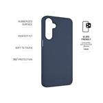 Zadný pogumovaný kryt FIXED Story pre Samsung Galaxy A16 4G/5G, modrý