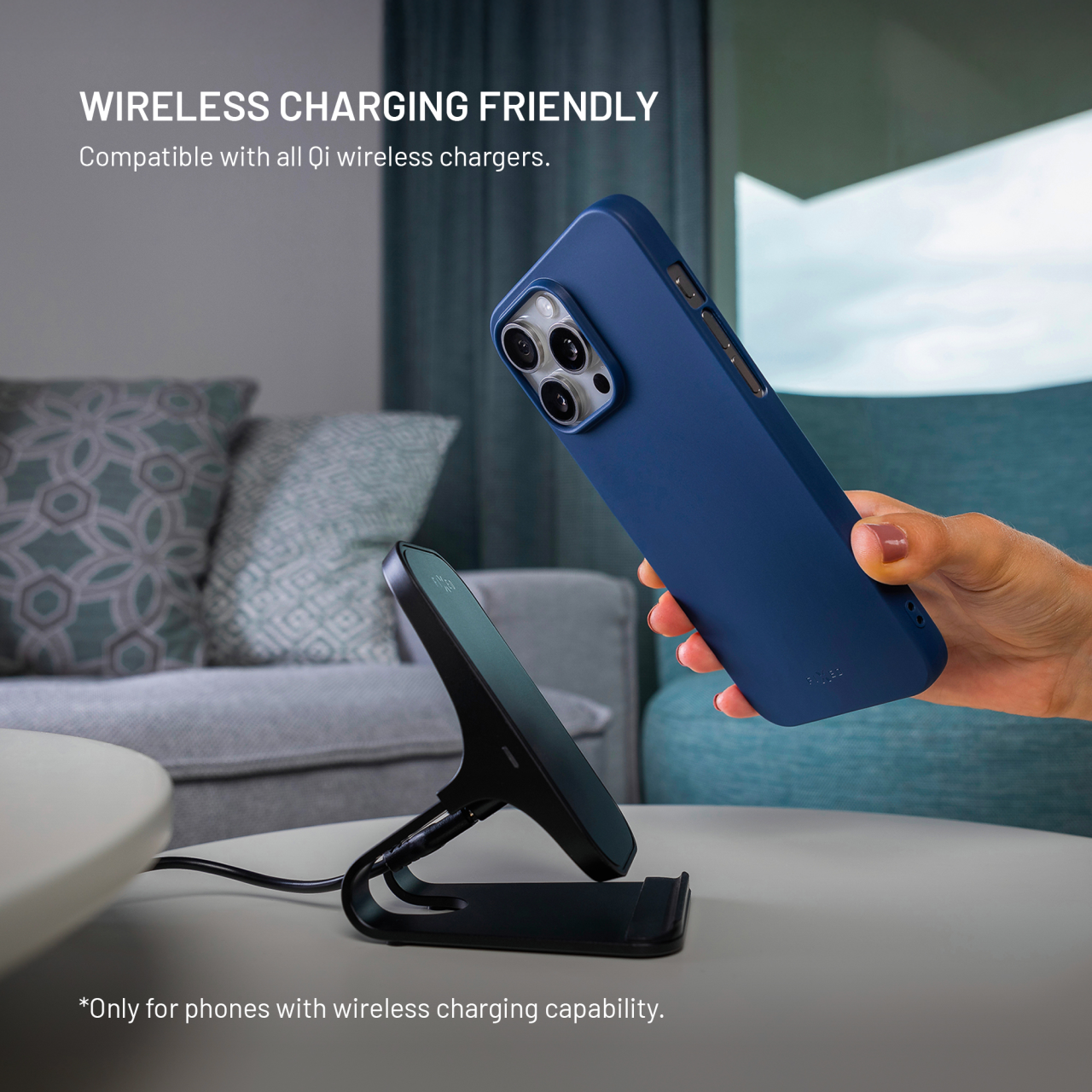 Zadný pogumovaný kryt FIXED Story pre Samsung Galaxy A26 5G, modrý