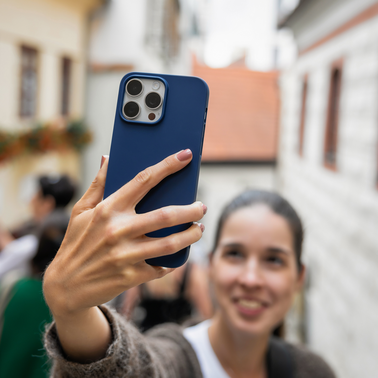 Zadný pogumovaný kryt FIXED Story pre Samsung Galaxy A26 5G, modrý