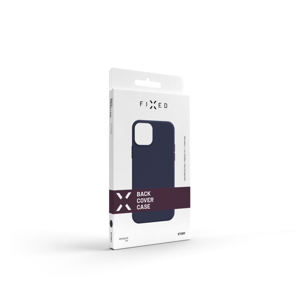 Zadný pogumovaný kryt FIXED Story pre Samsung Galaxy A34 5G, modrý