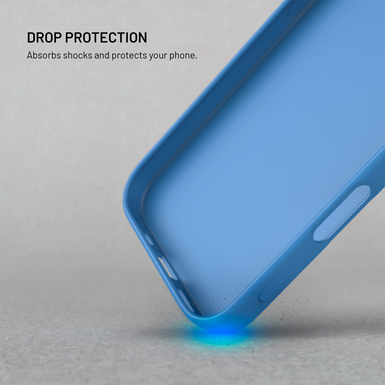 Zadný pogumovaný kryt FIXED Story pre Samsung Galaxy A36 5G, modrý