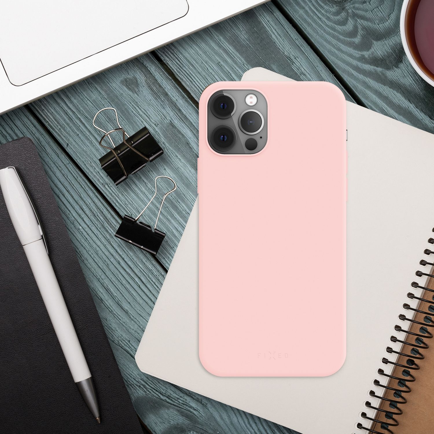 Zadný pogumovaný kryt FIXED Story pre Samsung Galaxy S23, ružový