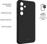 Zadný pogumovaný kryt FIXED Story pre Samsung Galaxy S24, čierny