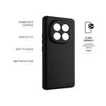 Zadný pogumovaný kryt FIXED Story pre Xiaomi Redmi Note 14 Pro+ 5G, čierny