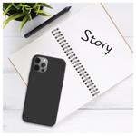 Zadný pogumovaný kryt FIXED Story pre Xiaomi Redmi Note 14 Pro 5G/POCO X7, čierny