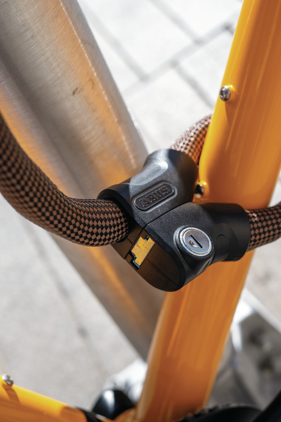 Zámek ABUS 1806/110 black INFINITY LOOP - černá