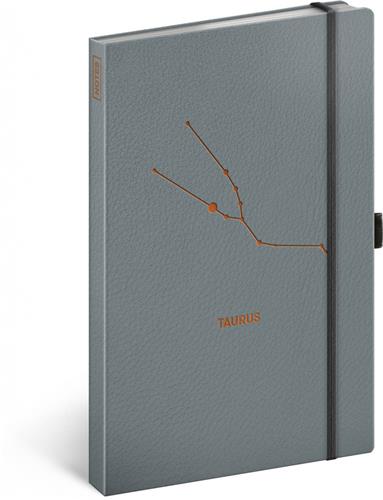 Zápisník Zodiak Býk, linajkovaný, 13 × 21 cm