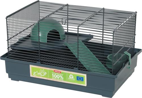 Zolux Klietka pre myši EHOP 40cm sivá/zelená s vybavením