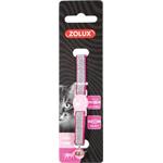 Zolux Obojek pro kočky SHINY nylon růžový 10mm/30cm