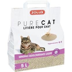 Zolux Podestýlka PURECAT mineral light clumping 5l