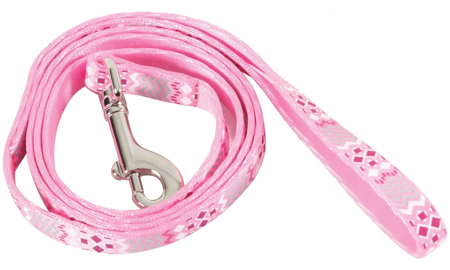 Zolux Vodítko pro kočky ETHNIC nylon růžové 1m
